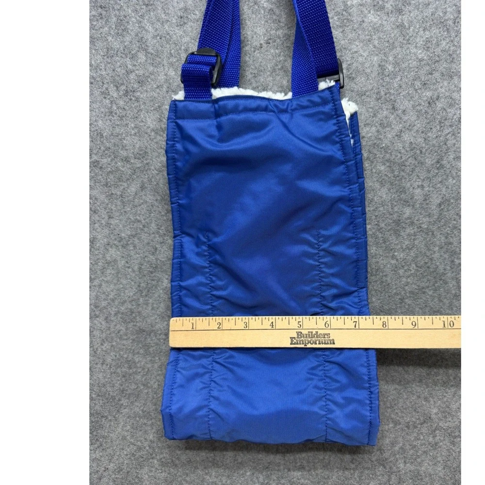 Four Flags Over Aspen Pet Sling Carrier Blue Nylon Fleece Lined Large Dog